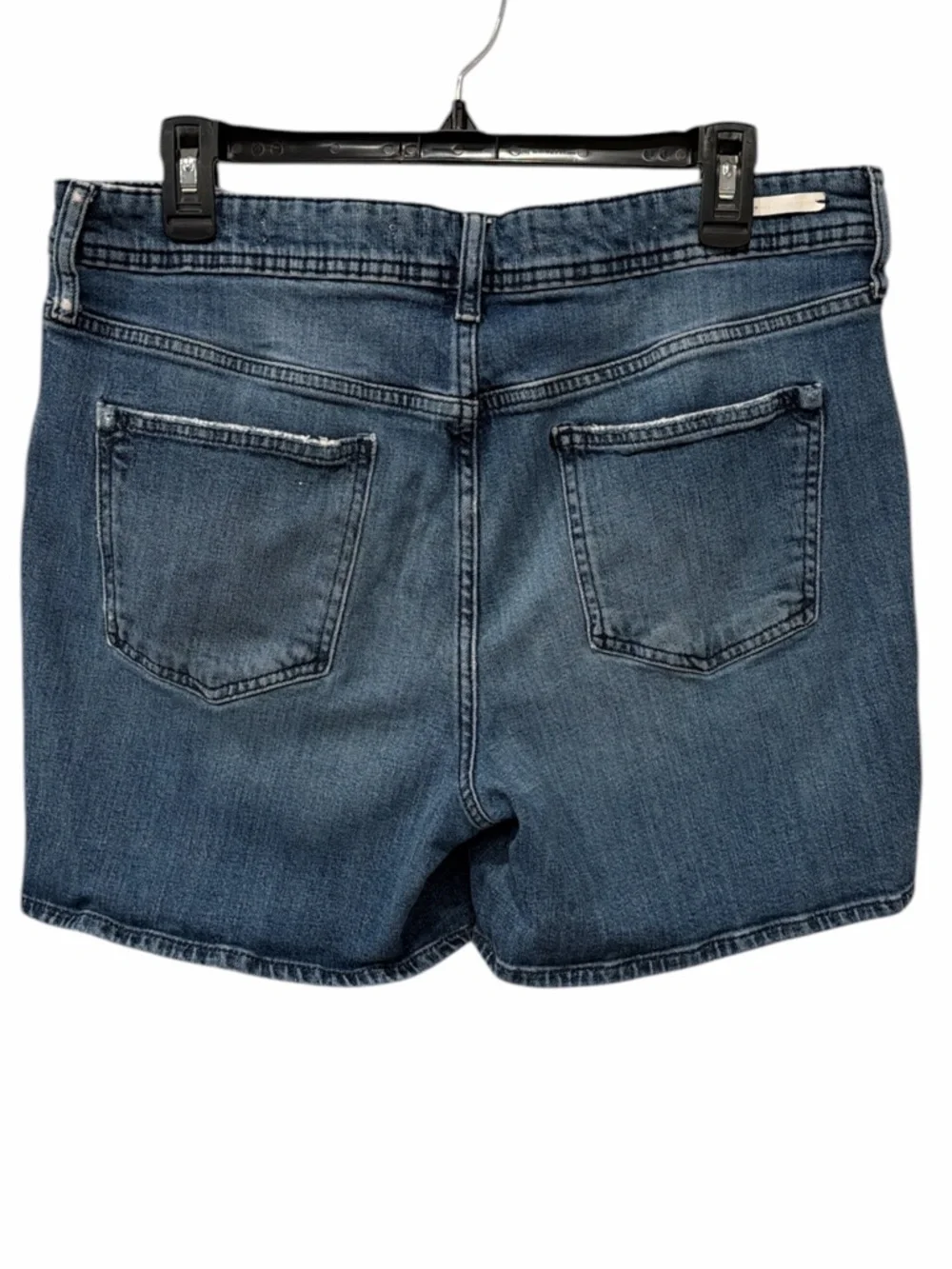 Anthro Pilcro Slim Boyfriend Shorts Mid Wash Denim Size 32 Anthropologie - Picture 3 of 9